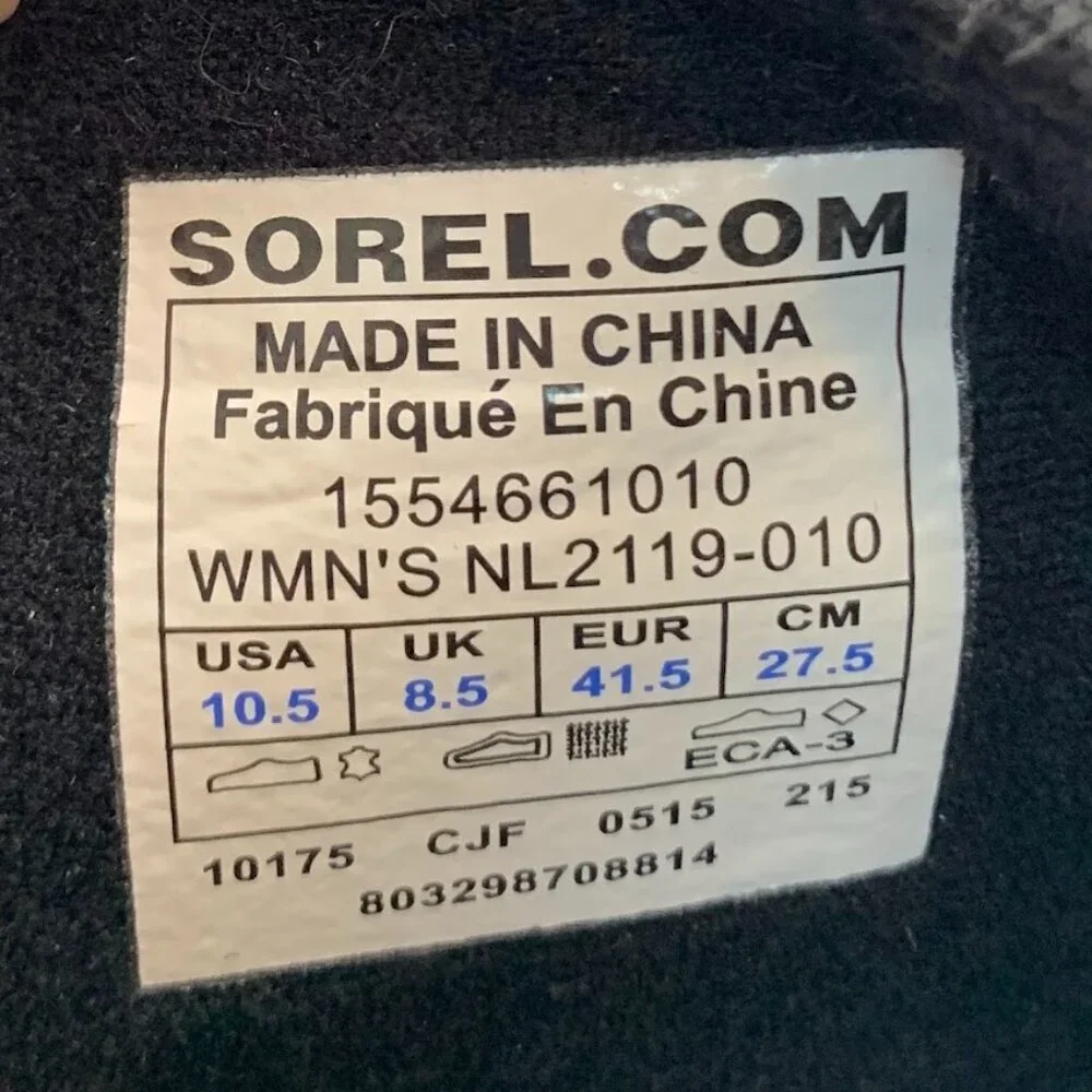 Sorel Tall Riding Winter Boots Black Suede Leather Size 10.5 Equestrian Chic - Picture 6 of 6